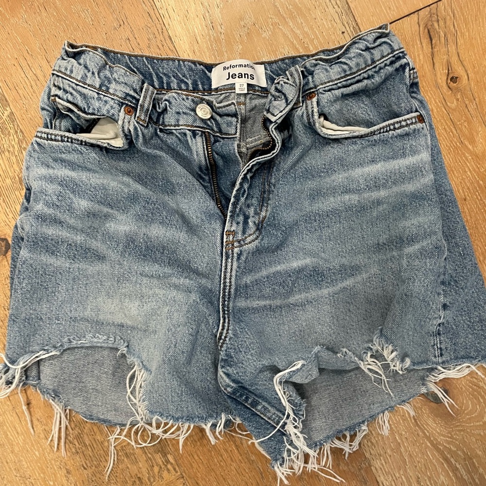 Reformation Jean Shorts